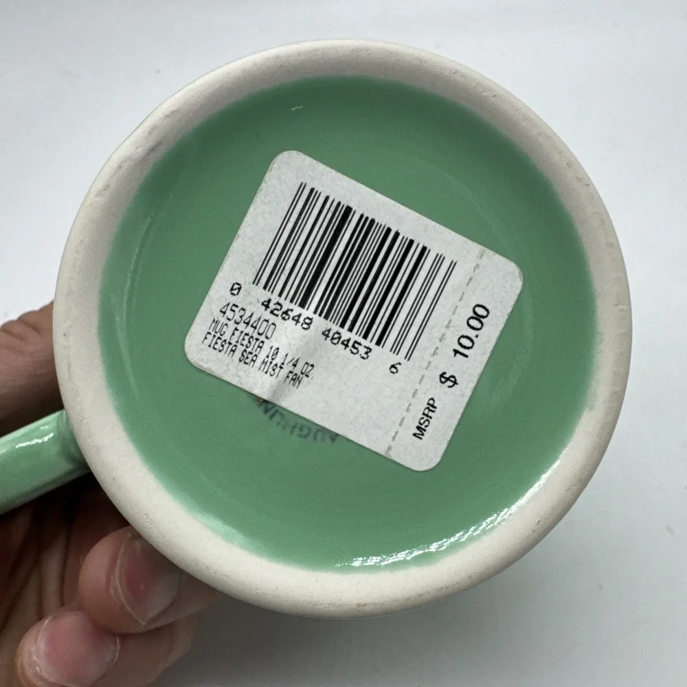 Fiesta Ring-Handled Fan/Horizon Mug SEAMIST